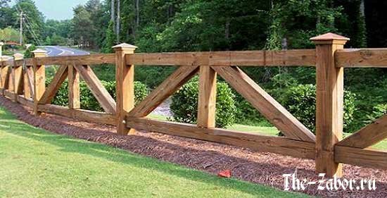 Какие существуют варианты деревянных заборов для дачного участка?